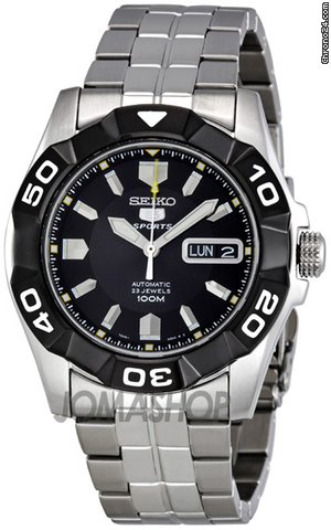 Seiko 5 Automatic Black Dial Mens Watch SNZH91 watches