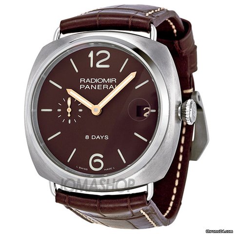 Panerai Radiomir 8 Days Brown Dial Mens Watch PAM00346 watches