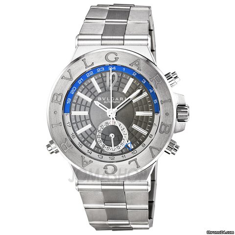 Bulgari Diagono Professional GMT Grey Dial Automatic Mens Watch DG40C14SSDGMT watches
