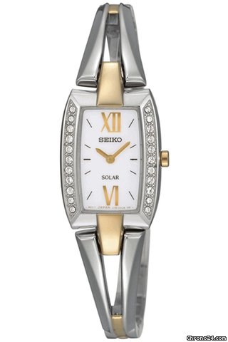 Replica Seiko Solar Tressia Swarovski Crystal Two-tone Ladies Watch SUP084 Watch
