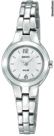 Seiko Dress White Dial Solar Quartz Ladies Watch SUP023 watches