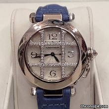 Cartier pasha white gold diamonds b&p watches