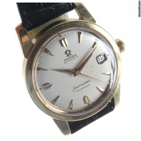 Omega Seamaster "Calendar" Herrenuhr 750er Gelbgold watches