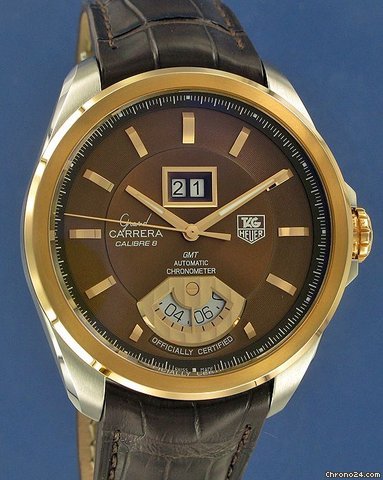 TAG Heuer Grand Carrera GMT Calibre 8RS Gold/Steel !!NEW!! watches