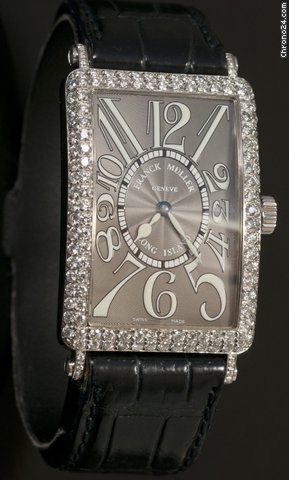 Franck Muller Oro Bianco con diamanti Long Island watches