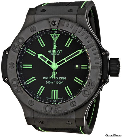 Hublot Big Bang All Black Green Mens Watch Limited Edition of 500 Pieces 322CI11 watches