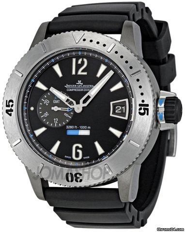 Jaeger-LeCoultre Master Compressor Diving GMT Black Dial Mens Watch Q184T670 watches