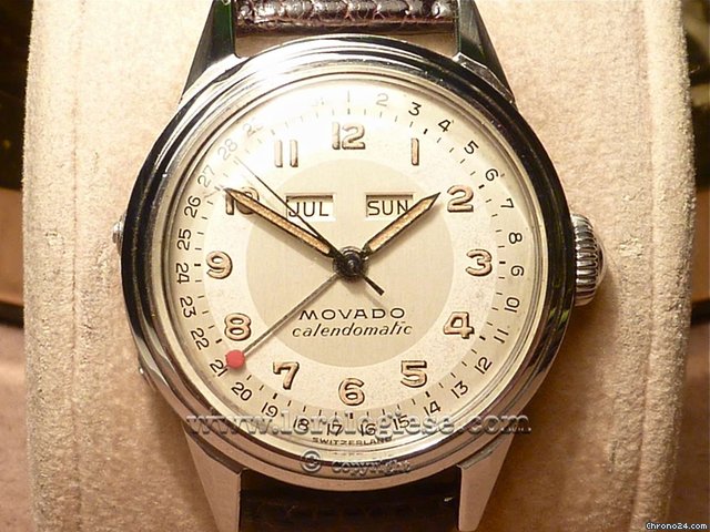 Movado Calendomatic - Vintage Full Calendar with Two-Tones dial watches