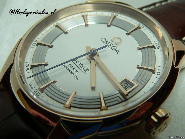 Omega De Ville Hour Vision Date 18krt Red Gold watches