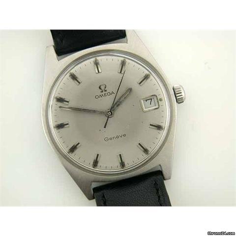 Omega Geneve steel manual on strap watches