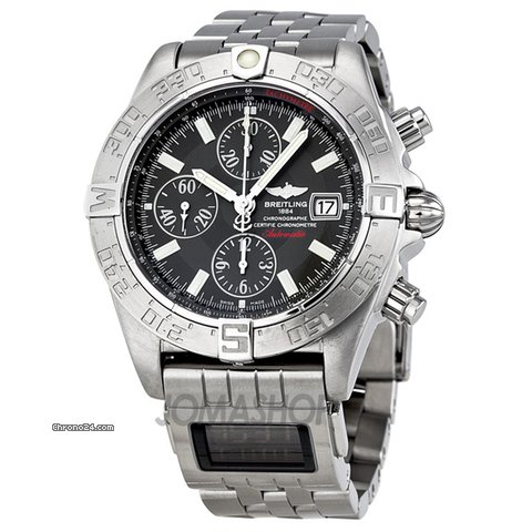 Breitling Galactic Chrono Graphite Stainless Steel Mens Watch A1336410/M512 watches