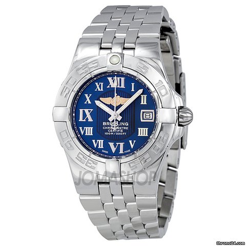 Breitling Galactic 30 Blue Dial Stainless Steel Ladies Watch A71340L2-C778SS watches