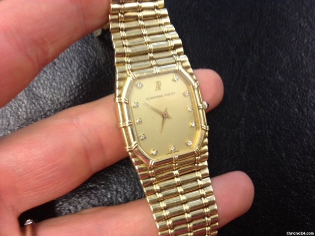 Audemars Piguet Oro 18 kt Gold Diamanti Diamond Carica Manuale Manual Bamboo watches