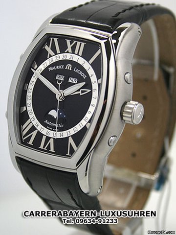 Maurice Lacroix MP Vollkalender Stahl/Leder watches
