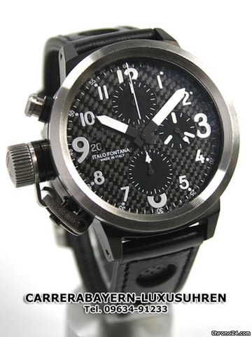 U-Boat Flightdeck CAB Chrono PVD 43mm Karbon watches