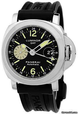 Panerai Gent's Stainless Steel 44mm Luminor GMT PAM 88 watches