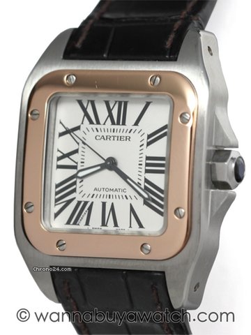 Cartier Santos 100 18K/PG Mid-Size / stk#40758 watches