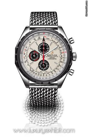 Breitling Chronomatic Stainless Steel Mens Watch A1936002-G683-BKCT watches