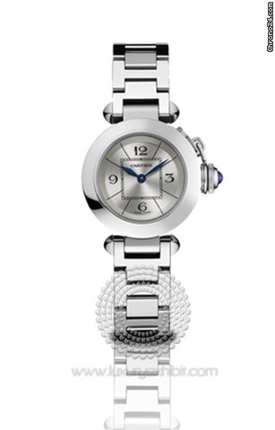 Cartier Miss Pasha Silver-plated Stainless Steel Ladies Watch W3140007 watches