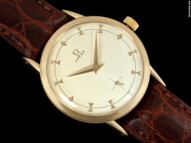 Omega 1954 OMEGA VINTAGE Gent's Dress Watch with Hourglass Marker watches