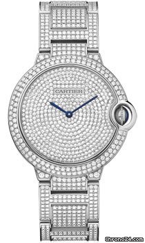 Cartier Ballon Bleu White Gold With Diamonds watches