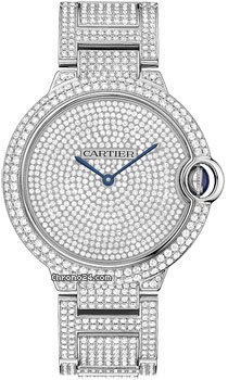 Cartier Ballon Bleu White Gold With Diamonds watches