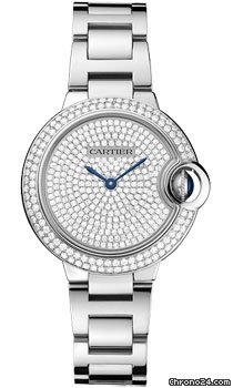Cartier Ballon Bleu White Gold With Diamonds watches