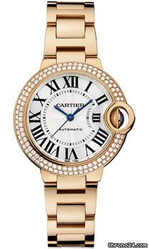 Cartier Ballon Bleu Pink Gold With Diamonds watches