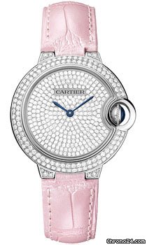 Cartier Ballon Bleu White Gold With Diamonds watches
