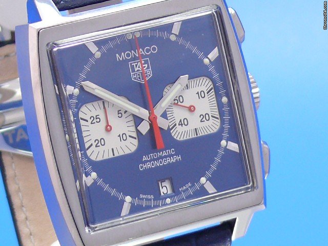 TAG Heuer Monaco "Steve McQueen" Re-Edition blau watches