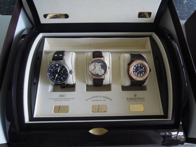 A. Lange & Sohne BARTORELLI LIM. LANGE 1 PINK + AUDEMARS PVD + IWC TITANIUM watches