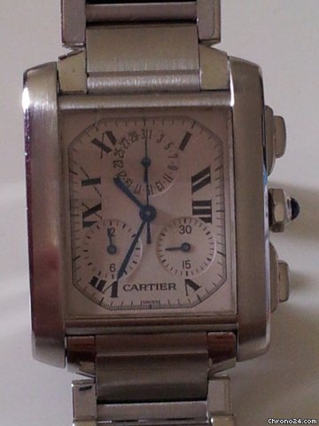 Cartier TANK FRANCAISE STAHL CHRONO watches