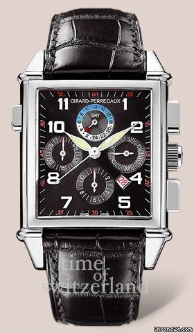 Girard Perregaux Vintage 1945 Man King Size Chronograph Gmt 25975-53-612-BA6A watches