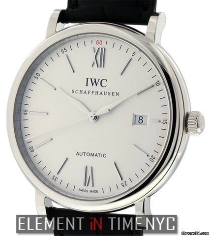 IWC Portofino Automatic Steel Silver Dial 40mm IW3565-01 NIB watches