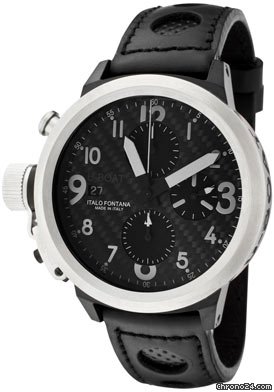 U-Boat U Boat Flightdeck Black Carbon Fiber Chronograph Dial Automatic Mens Watch 1840 watches