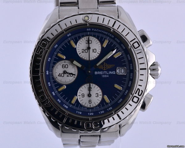 Breitling Shark Chronograph SS/SS Blue Dial 41MM watches
