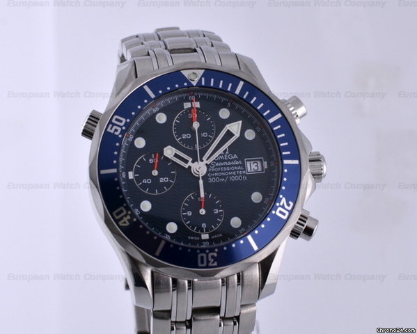 Omega Seamaster Professional Chronograph Blue Dial SS/SS watches