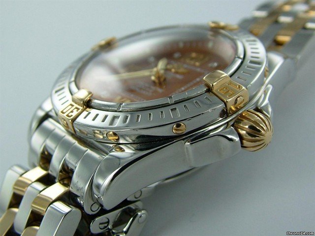 Breitling cockpit lady, staalgoud, brown watches