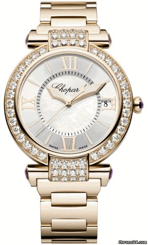 Chopard Imperiale Mother of Pearl Diamond 18kt Rose Gold Ladies Watch 384241-5004 watches
