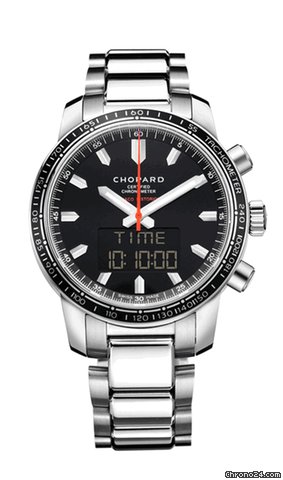 Chopard Grand Prix Black Dial Digital-Analog Chronograph Mens Watch 158518-3001 watches