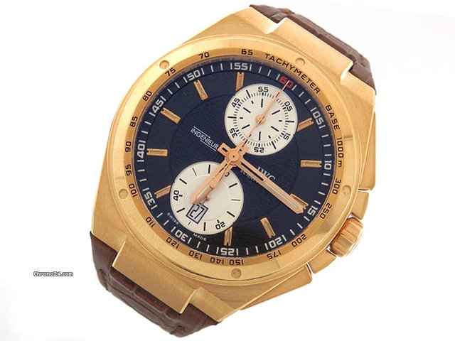 IWC "Ingenieur" Automatik - Gelbgold/Leder watches