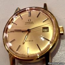 Omega genEve automatic date gold plated watches