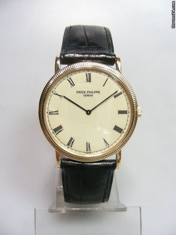 Patek Philippe Calatrava ref 3520 yellow gold/or jaune cadran email/enamel dial watches
