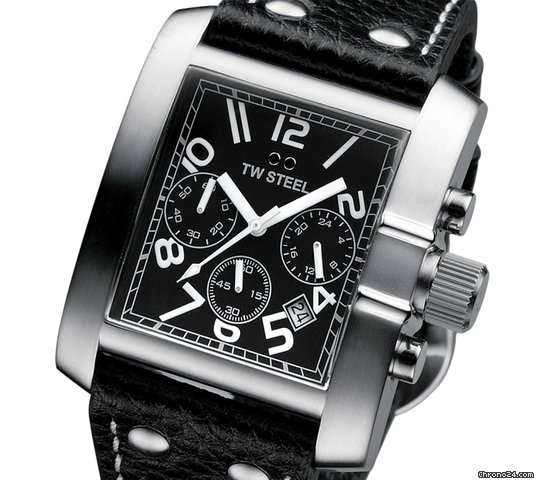TW Steel Herren Uhr Chronograph Edition Black Big Steel watches
