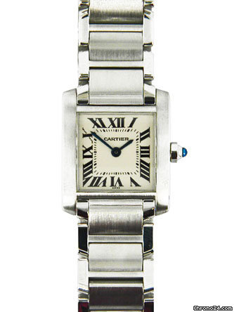 Cartier stainless steel ladies Tank Francaise watches