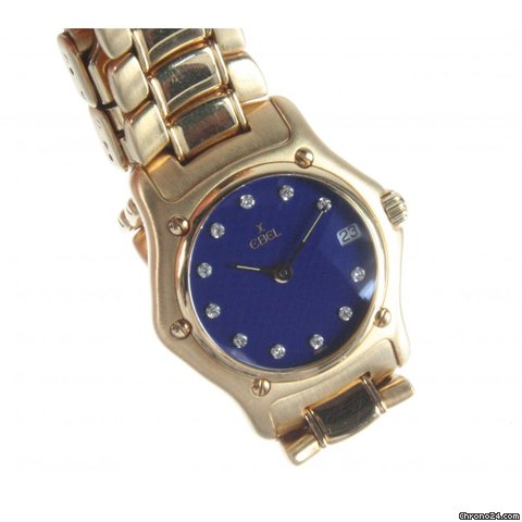 Ebel 1911 750 Gelbgold - Brillantzifferblatt (11 Brillanten) watches