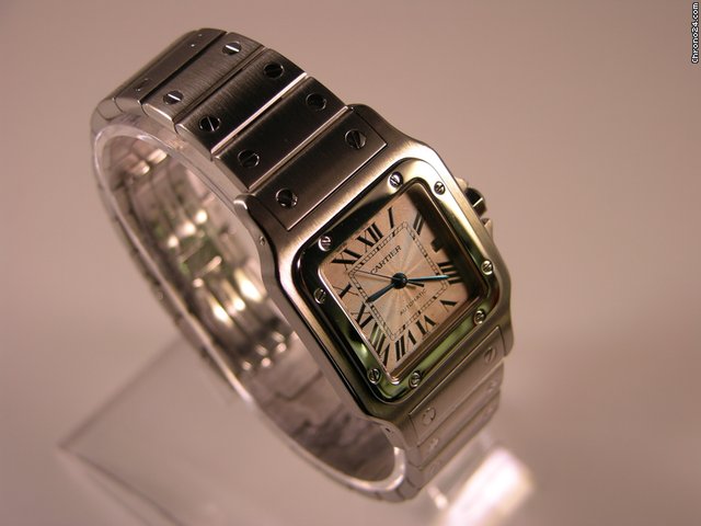 Cartier Santos de Cartier Galbee Large Steel Automatic watches