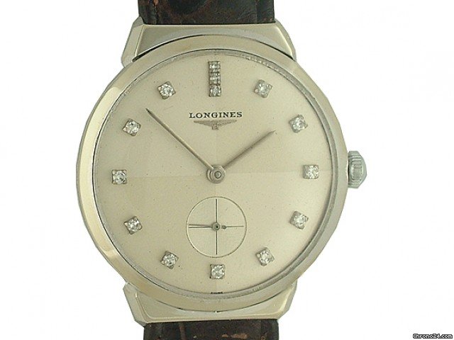 Longines Vintage Art Deco Handaufzug 14kt Wei gold Diamond 32mm watches
