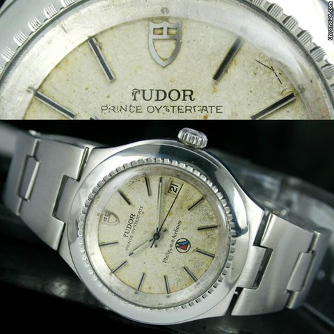 Tudor Prince Oysterdate with Philippine Airlines Logo on Dial watches