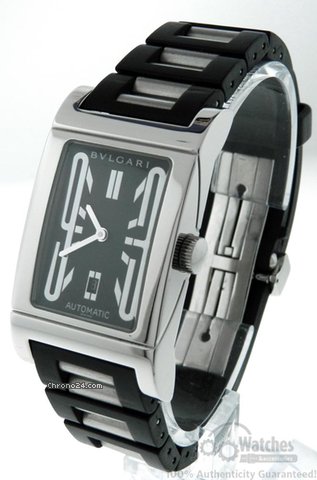 Bulgari Unisex Rettangolo RT45S Mid Size Date Watch watches